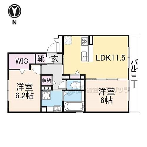 大阪府交野市私部6丁目 交野市駅 2LDK アパート 賃貸物件詳細