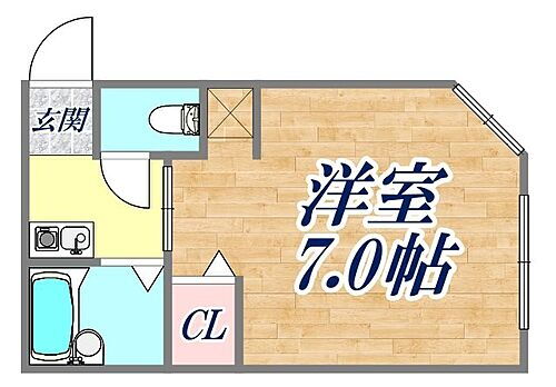 ラグーナ 2階 1K 賃貸物件詳細