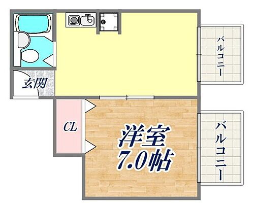 兵庫県神戸市中央区加納町2丁目 三ノ宮駅 1DK マンション 賃貸物件詳細