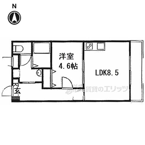 大阪府枚方市津田駅前1丁目 津田駅 1DK マンション 賃貸物件詳細