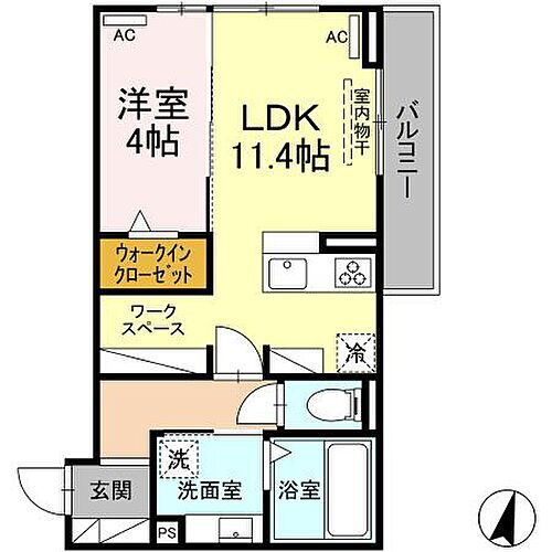 メゾン・ド・エール 3階 1LDK 賃貸物件詳細