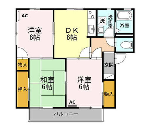 愛知県豊橋市三ツ相町343 船町駅 3DK アパート 賃貸物件詳細