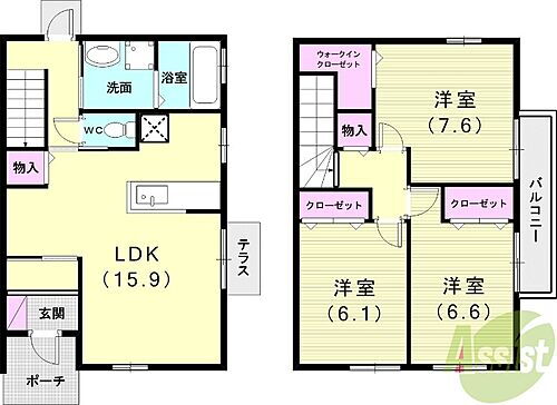Ｉ－ＲｉｖｅｒＣｏｕｒｔ　Ｂ棟 1階 3LDK 賃貸物件詳細