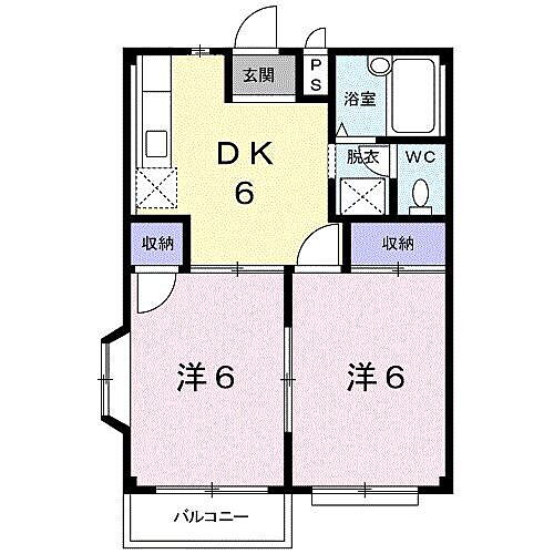 香川県高松市今里町2丁目9番地15 林道駅 2DK アパート 賃貸物件詳細