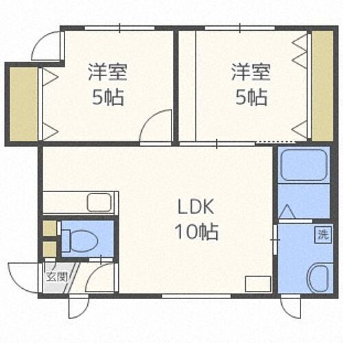 北海道札幌市手稲区曙七条3丁目 稲穂駅 2LDK アパート 賃貸物件詳細