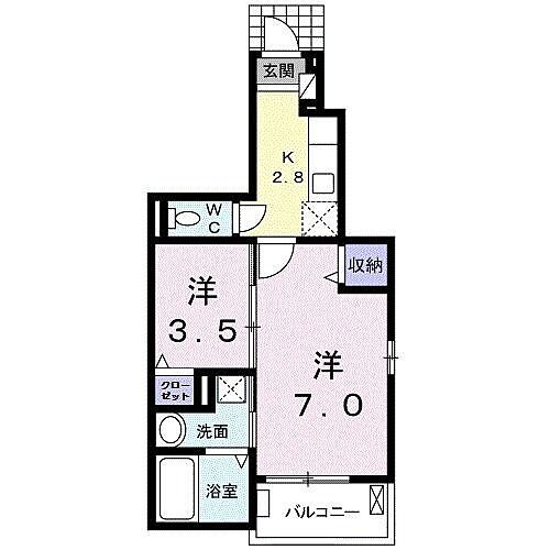 岡山県岡山市北区十日市東町 清輝橋駅 1SK アパート 賃貸物件詳細