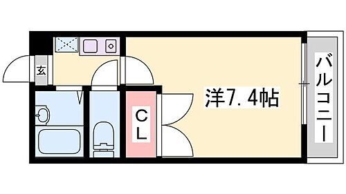 カルム三条町 2階 1K 賃貸物件詳細