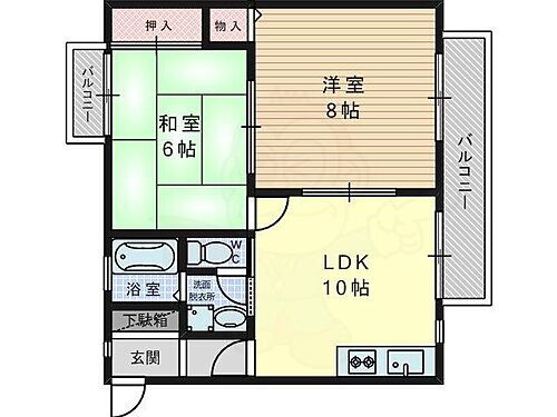 大阪府高槻市芝生町1丁目43番1号 高槻市駅 2LDK アパート 賃貸物件詳細