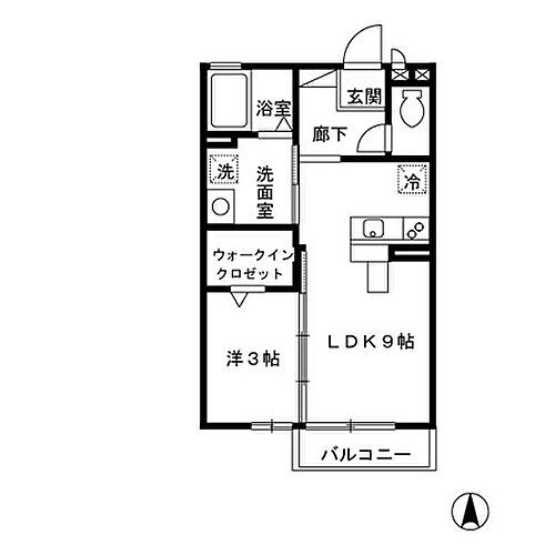 メゾン・ボナール 2階 1LDK 賃貸物件詳細