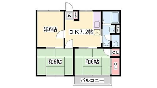 スカイコート２１ 2階 3DK 賃貸物件詳細