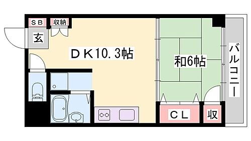 兵庫県姫路市飾磨区英賀保駅前町 英賀保駅 1DK マンション 賃貸物件詳細