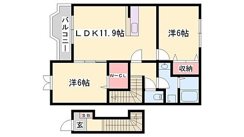 パレ・ロジュマン 2階 2LDK 賃貸物件詳細