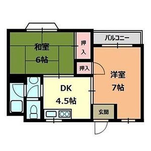 登町ハイツ 2階 2DK 賃貸物件詳細