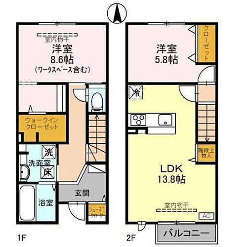 シエロ 1階 2LDK 賃貸物件詳細