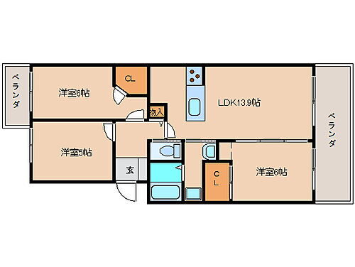 奈良県奈良市三碓5丁目 富雄駅 3LDK マンション 賃貸物件詳細