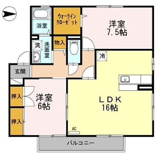 鳥取県米子市観音寺新町5丁目 2LDK アパート 賃貸物件詳細