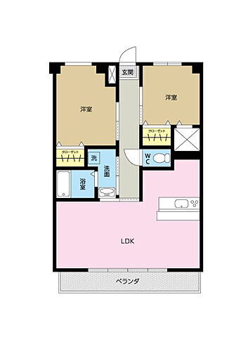 宮崎県宮崎市源藤町原田342 南宮崎駅 2LDK マンション 賃貸物件詳細