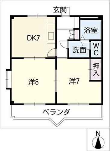 ファミール雪見 2階 2DK 賃貸物件詳細