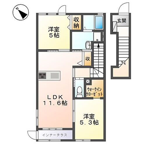 愛知県名古屋市天白区焼山1丁目 塩釜口駅 2LDK アパート 賃貸物件詳細