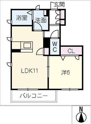 シャーメゾン福光 1階 1LDK 賃貸物件詳細