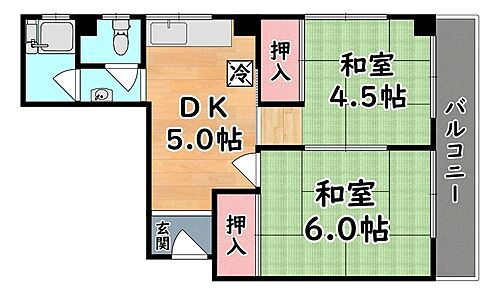 兵庫県神戸市灘区都通5丁目 西灘駅 2DK マンション 賃貸物件詳細