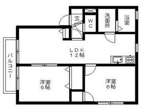 ハーモニー駅家Ａ 1階 2LDK 賃貸物件詳細