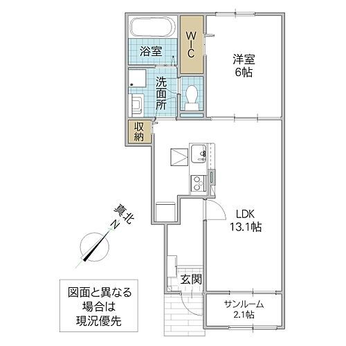 ヴィラ　ロータス　Ｂ 1階 1LDK 賃貸物件詳細