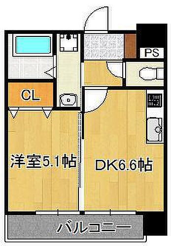 福岡県北九州市小倉北区鍛冶町2丁目 平和通駅 1DK マンション 賃貸物件詳細