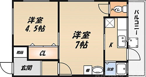 大阪府高槻市高西町 高槻市駅 2K マンション 賃貸物件詳細