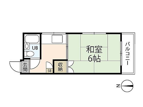 広島県広島市中区宝町 比治山橋駅 1K マンション 賃貸物件詳細