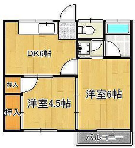 福岡県北九州市八幡西区高江5丁目 希望が丘高校前駅 2DK アパート 賃貸物件詳細