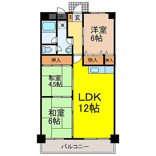 滋賀県大津市赤尾町 石山駅 3LDK マンション 賃貸物件詳細