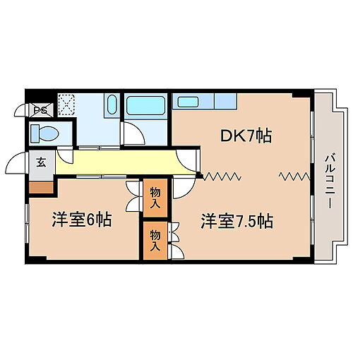 滋賀県大津市大江8丁目 瀬田駅 2DK マンション 賃貸物件詳細
