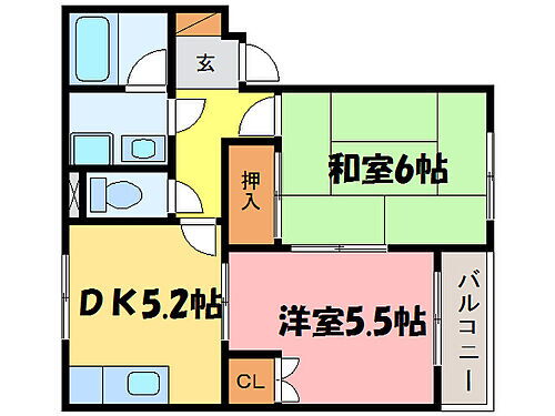 Ｂｅｌｌｅ　Ｅｔｏｉｌｅ　ＩＩ 1階 2DK 賃貸物件詳細