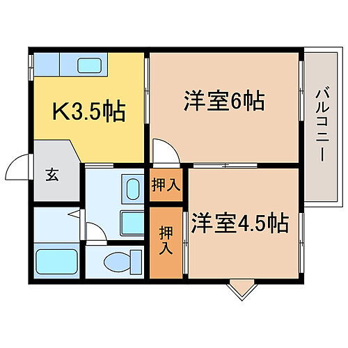 滋賀県大津市本丸町 膳所駅 2K アパート 賃貸物件詳細