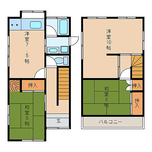 滋賀県大津市富士見台 石山駅 3DK 一戸建て 賃貸物件詳細