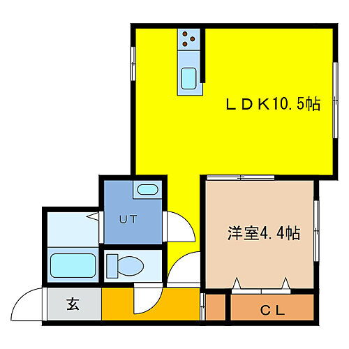 ＥＡＳＴ　ＢＬＵＥ 1階 1LDK 賃貸物件詳細