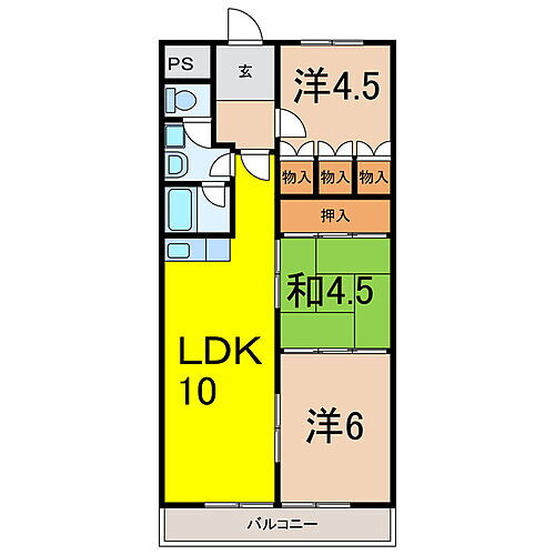 リアライズ鳴門 6階 3LDK 賃貸物件詳細