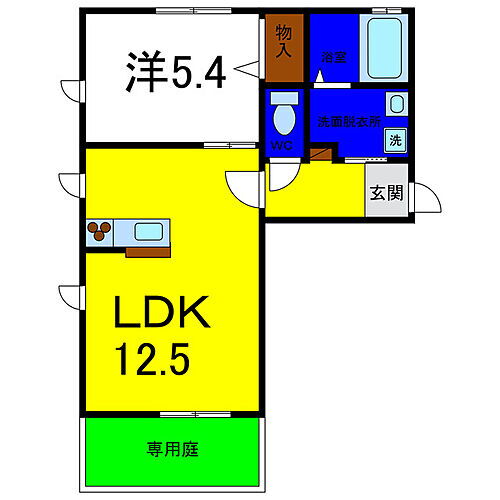 シャーメゾンラフィーネＩＩ 1階 1LDK 賃貸物件詳細