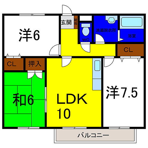 アベニール松茂 1階 3LDK 賃貸物件詳細