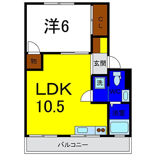 アンカーアパートメント 3階 1LDK 賃貸物件詳細