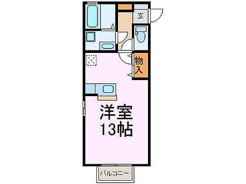 ロイヤルバード 1階 ワンルーム 賃貸物件詳細