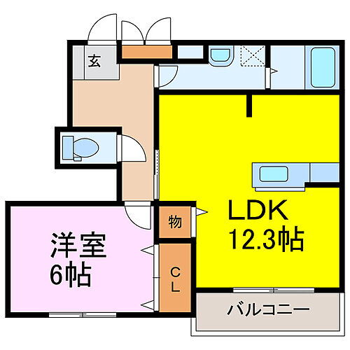 茨城県古河市桜町 古河駅 1LDK アパート 賃貸物件詳細
