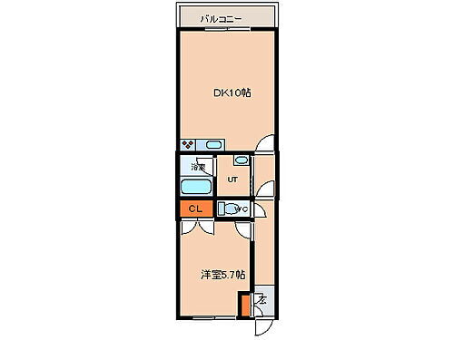スコールスコール 2階 1DK 賃貸物件詳細