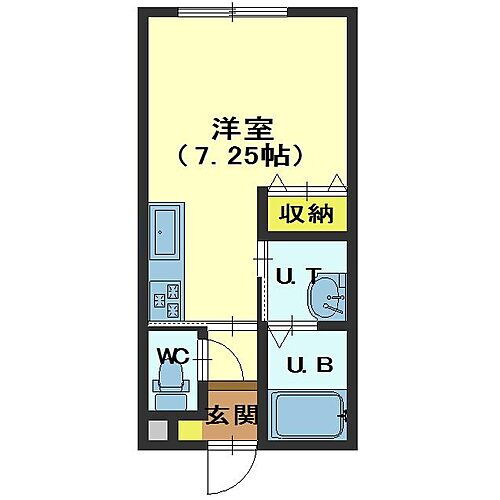 北海道函館市田家町6-4 ワンルーム アパート 賃貸物件詳細