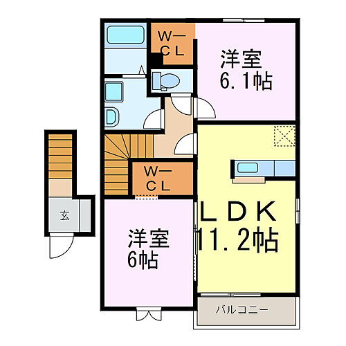 埼玉県久喜市高柳 栗橋駅 2LDK アパート 賃貸物件詳細