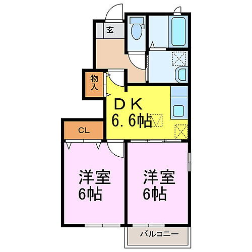 埼玉県久喜市八甫 東鷲宮駅 2DK アパート 賃貸物件詳細