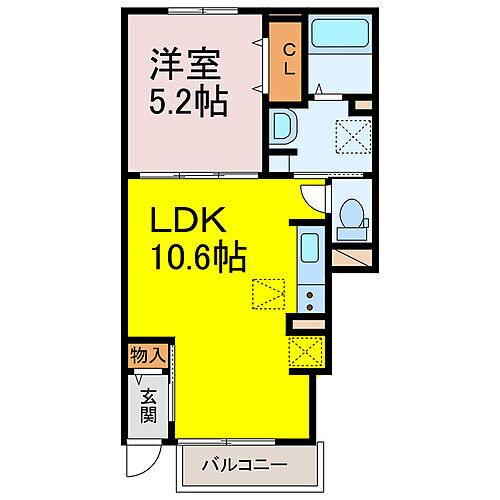 埼玉県加須市川口4丁目 鷲宮駅 1LDK アパート 賃貸物件詳細