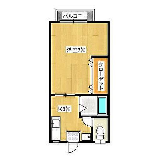 山口県下関市一の宮町4丁目 1K アパート 賃貸物件詳細