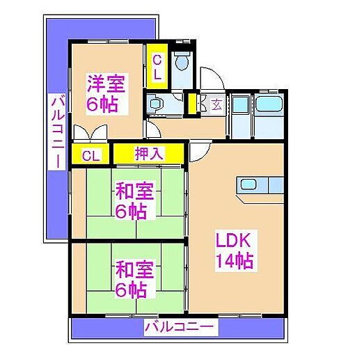 鹿児島県霧島市隼人町住吉 隼人駅 3LDK マンション 賃貸物件詳細